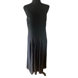 SANDRA DARREN NWT Black Formal Midi Dress Size 8